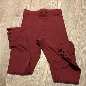 Kids Maroon Leggings